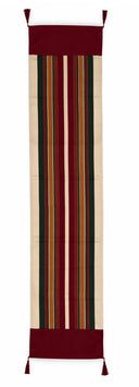 Traditional Palestinian Majdalawi table runner woven on wooden looms