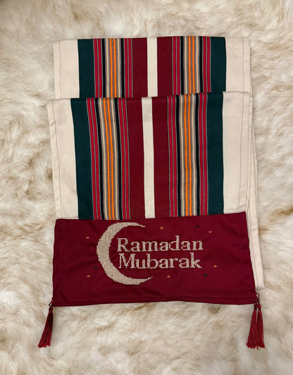 Cultural Palestinian textile table runner with heritage design